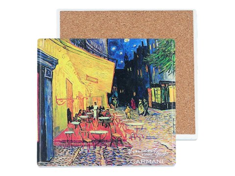 Podkładka ceramiczna - V. van Gogh, Taras kawiarni w nocy (CARMANI) Podkładka ceramiczna - V. van Gogh, Taras kawiarni w nocy (CARMANI)