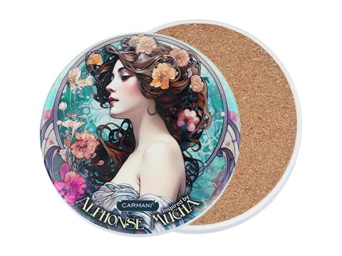 Podkładka ceramiczna, okrągła - Inspirowane malarstwem A. Mucha (CARMANI)