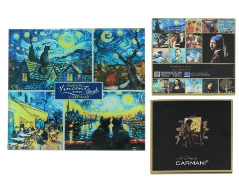 Podkładka szklana - V. van Gogh, kolaż (CARMANI) Podkładka szklana - V. van Gogh, kolaż (CARMANI)