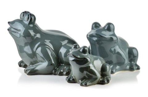 MAVE BLUE Figura żaba ceramiczna 21x22x17cm MAVE BLUE Figura żaba ceramiczna 21x22x17cm