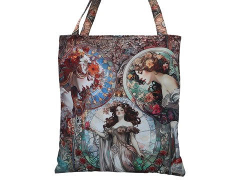 Torba na ramię - inspirowana malarstwem A. Mucha (CARMANI) Torba na ramię - inspirowana malarstwem A. Mucha (CARMANI)