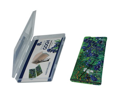 Etui na okulary, składane - V. van Gogh, Irysy (CARMANI) Etui na okulary, składane - V. van Gogh, Irysy (CARMANI)
