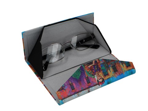 Etui na okulary, składane - inspirowane malarstwem F. Kahlo (CARMANI) Etui na okulary, składane - inspirowane malarstwem F. Kahlo (CARMANI)