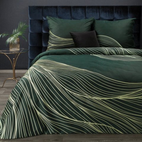 KOMPLET POŚCIELI SATYNOWEJ PREMIUM 3 220 X 200 CM CIEMNOZIELONY KOMPLET POŚCIELI SATYNOWEJ PREMIUM 3 220 X 200 CM CIEMNOZIELONY
