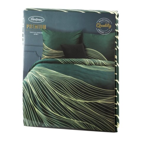 KOMPLET POŚCIELI SATYNOWEJ PREMIUM 3 220 X 200 CM CIEMNOZIELONY KOMPLET POŚCIELI SATYNOWEJ PREMIUM 3 220 X 200 CM CIEMNOZIELONY
