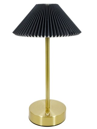 LAMPKA STOŁOWA DOTYKOWA METALOWA ZŁOTO-SZARA LED