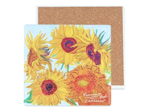 Podkładka ceramiczna - V. van Gogh, Słoneczniki (CARMANI)
