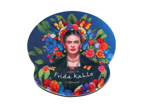 Podkładka pod mysz komputerową z poduszką na nadgarstek - inspirowana malarstwem F. Kahlo (CARMANI) Podkładka pod mysz komputerową z poduszką na nadgarstek - inspirowana malarstwem F. Kahlo (CARMANI)