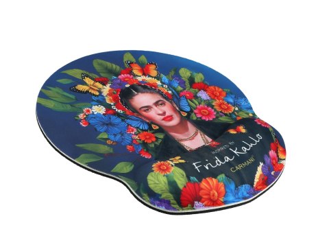 Podkładka pod mysz komputerową z poduszką na nadgarstek - inspirowana malarstwem F. Kahlo (CARMANI) Podkładka pod mysz komputerową z poduszką na nadgarstek - inspirowana malarstwem F. Kahlo (CARMANI)