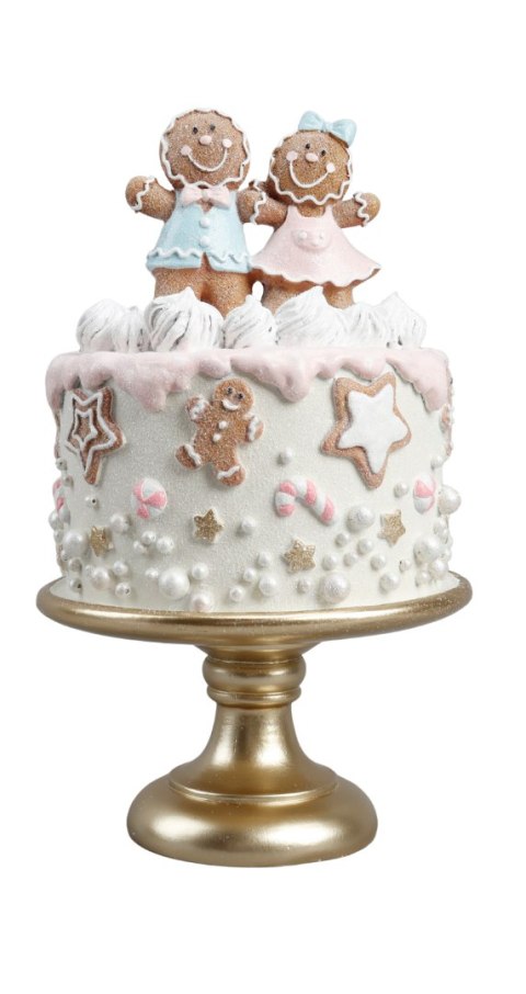 TORT CERAMICZNY Z PIERNICZKAMI PASTEL