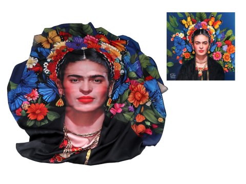 Chusta - Inspirowana malarstwem F. Kahlo (CARMANI) Chusta - Inspirowana malarstwem F. Kahlo (CARMANI)