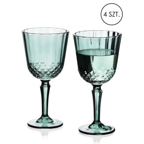 ELLA GREEN Komplet 4 kieliszków 300ml9x7x18,5cm ELLA GREEN Komplet 4 kieliszków 300ml9x7x18,5cm