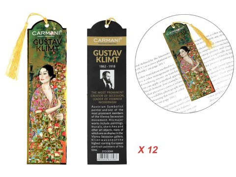 Kpl. 12 zakładek do książki - G. Klimt, Tancerka (CARMANI)