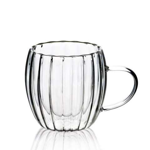 PETER Kubek ze szkła borokrzemowego 240ml 8,2x5,5x9cm PETER Kubek ze szkła borokrzemowego 240ml 8,2x5,5x9cm
