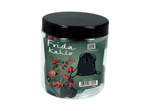 Worek na plecy z kieszenią w tubie - F. Kahlo (CARMANI) Worek na plecy z kieszenią w tubie - F. Kahlo (CARMANI)