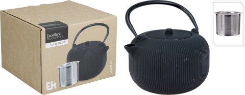 CZAJNIK ŻELIWNY 1000ML CZARNY