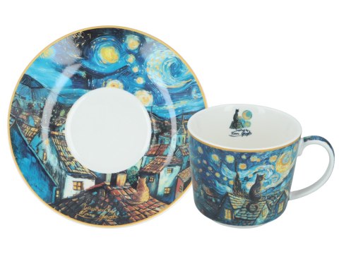Filiżanka ze spodkiem - Inspirowana malarstwem V. van Gogh (CARMANI) Filiżanka ze spodkiem - Inspirowana malarstwem V. van Gogh (CARMANI)