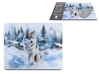Podkładka pod mysz komputerową - Zima wszędzie - Wilk (CARMANI)