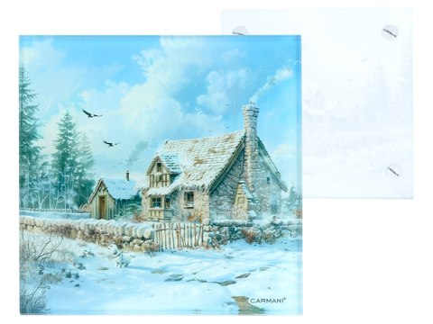Podkładka szklana - Chłopska osada (CARMANI) Podkładka szklana - Chłopska osada (CARMANI)