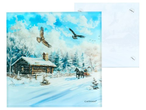 Podkładka szklana - Chłopska osada (CARMANI) Podkładka szklana - Chłopska osada (CARMANI)