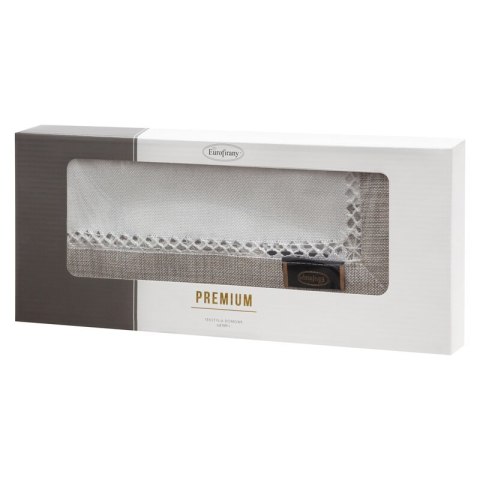OBRUS EMMA 40 X 200 CM BIAŁY OBRUS EMMA 40 X 200 CM BIAŁY
