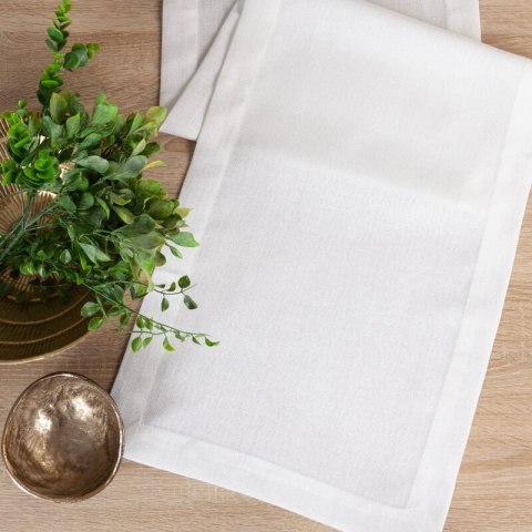 OBRUS STELLA 2 40 X 180 CM BIAŁY OBRUS STELLA 2 40 X 180 CM BIAŁY