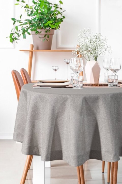 OBRUS STELLA 2 O 150 CM SREBRNY OBRUS STELLA 2 O 150 CM SREBRNY