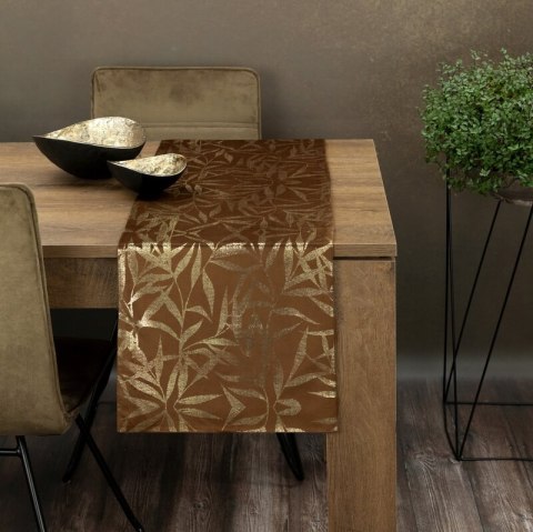 OBRUS BLINK 15 35 X 140 CM BRĄZOWY OBRUS BLINK 15 35 X 140 CM BRĄZOWY