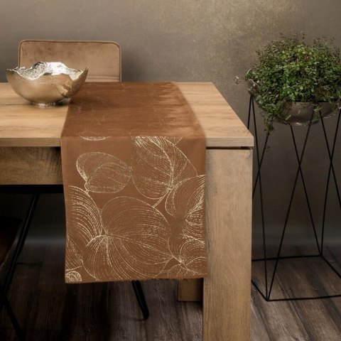 OBRUS BLINK 16 35 X 140 CM BRĄZOWY OBRUS BLINK 16 35 X 140 CM BRĄZOWY