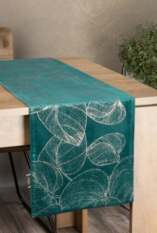 OBRUS BLINK 16 35 X 140 CM CIEMNOTURKUSOWY