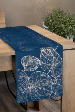 OBRUS BLINK 16 35 X 140 CM GRANATOWY
