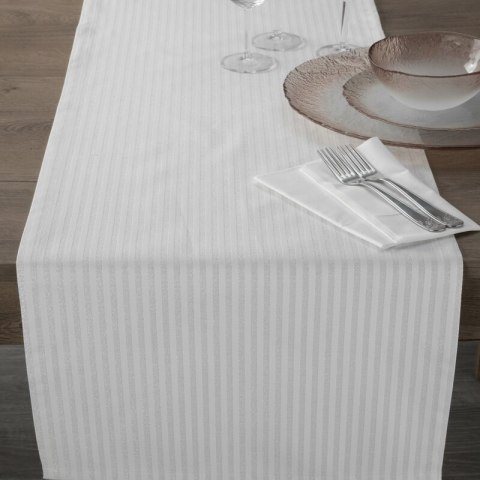 OBRUS FLASH 6 40 X 140 CM SREBRNY OBRUS FLASH 6 40 X 140 CM SREBRNY