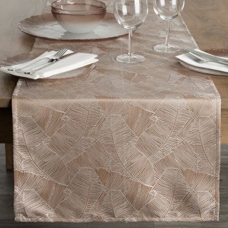 OBRUS ISLA 40 X 140 CM CIEMNOBEŻOWY