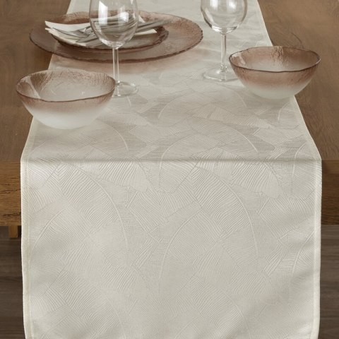 OBRUS ISLA 40 X 140 CM KREMOWY OBRUS ISLA 40 X 140 CM KREMOWY