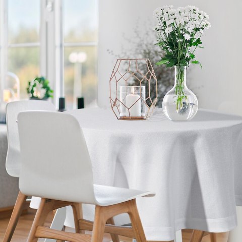 OBRUS STELLA 2 FI 120 CM BIAŁY OBRUS STELLA 2 FI 120 CM BIAŁY