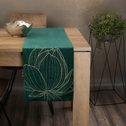 OBRUS BLINK 12 35 X 140 CM CIEMNOZIELONY OBRUS BLINK 12 35 X 140 CM CIEMNOZIELONY
