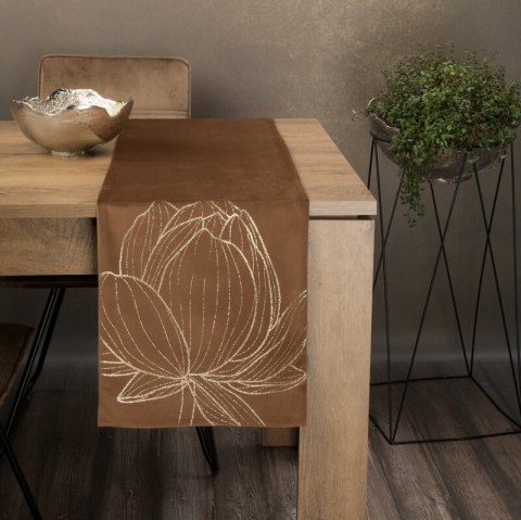 OBRUS BLINK 12 35 X 180 CM BRĄZOWY OBRUS BLINK 12 35 X 180 CM BRĄZOWY