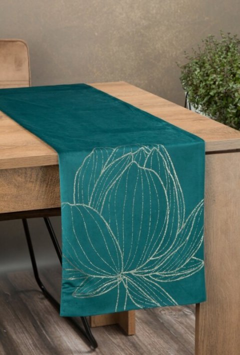 OBRUS BLINK 12 35 X 180 CM CIEMNOTURKUSOWY OBRUS BLINK 12 35 X 180 CM CIEMNOTURKUSOWY
