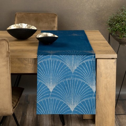 OBRUS BLINK 14 35 X 140 CM GRANATOWY