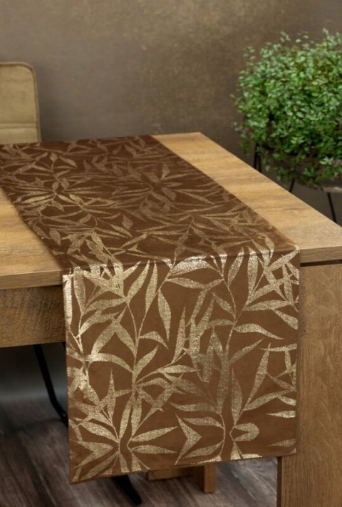 OBRUS BLINK 15 35 X 220 CM BRĄZOWY OBRUS BLINK 15 35 X 220 CM BRĄZOWY