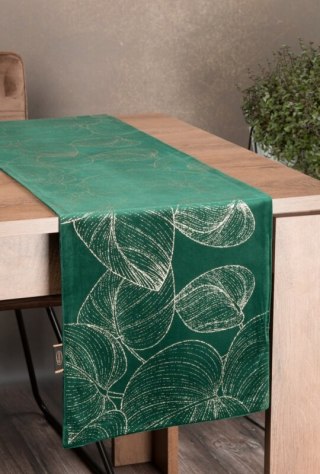 OBRUS BLINK 16 35 X 220 CM CIEMNOZIELONY