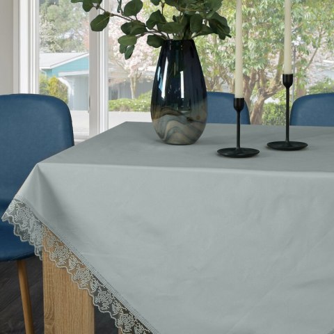 OBRUS DEKORACYJNY 150 X 220 CM SREBRNY OBRUS DEKORACYJNY 150 X 220 CM SREBRNY