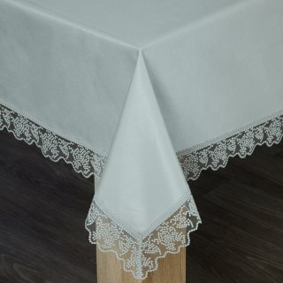 OBRUS DEKORACYJNY 150 X 300 CM SREBRNY