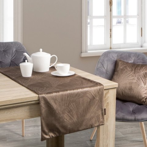 OBRUS GOJA 40 X 140 CM BRĄZOWY OBRUS GOJA 40 X 140 CM BRĄZOWY