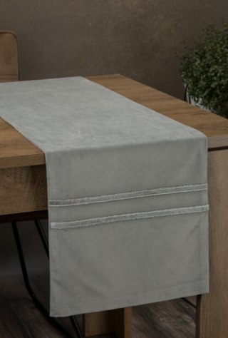 OBRUS GLEN 3 35 X 140 CM SREBRNY