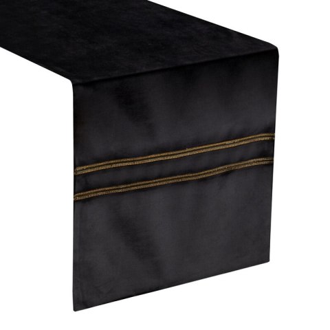 OBRUS GLEN 4 35 X 140 CM CZARNY OBRUS GLEN 4 35 X 140 CM CZARNY