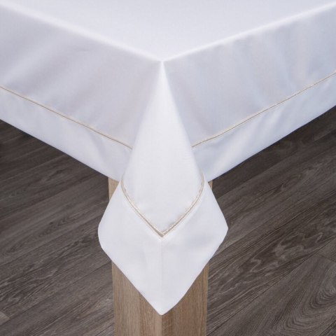 OBRUS MADELE 140 X 180 CM BIAŁY OBRUS MADELE 140 X 180 CM BIAŁY
