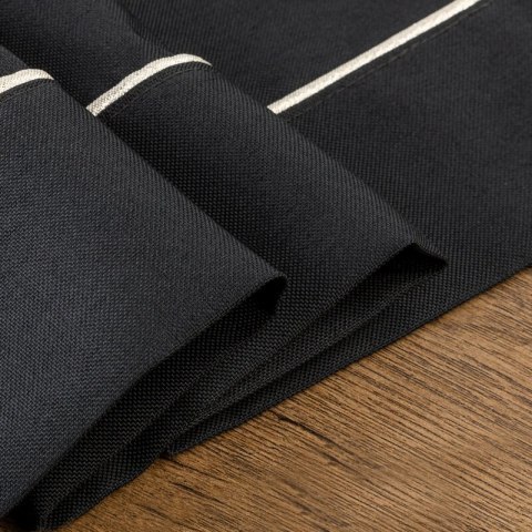OBRUS MADELE 40 X 140 CM CZARNY OBRUS MADELE 40 X 140 CM CZARNY