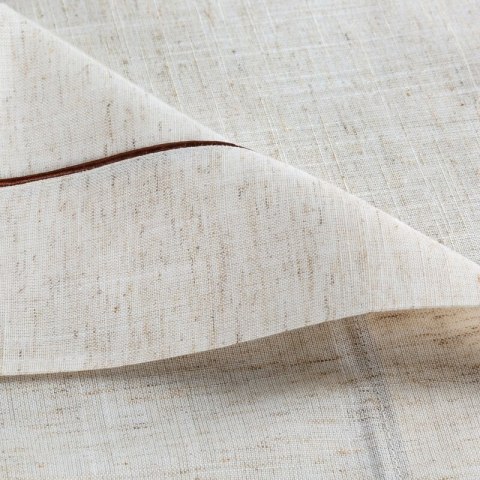 OBRUS NATU 9 140 X 220 CM NATURALNY OBRUS NATU 9 140 X 220 CM NATURALNY