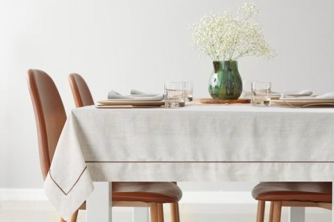 OBRUS NATU 9 140 X 220 CM NATURALNY OBRUS NATU 9 140 X 220 CM NATURALNY